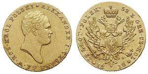 25 Zloty Regno del Congresso (1815-1915) Oro Alessandro I (1777-1825)