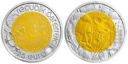 25 Євро Австрійська Республіка (1955 - )  Галилео Галилей