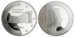 25 Євро Люксембург Срібло 