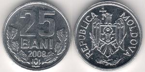 25 Бан Молдова (1991 - ) Алюміній 