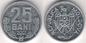 25 Бан Молдова (1991 - ) Алюміній 