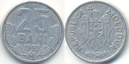 25 Бан Молдова (1991 - ) Алюміній 