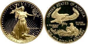 25 Долар США (1776 - ) Золото 
