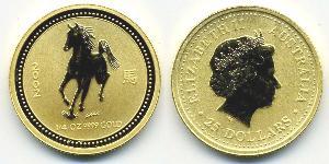 25 Доллар Австралия (1939 - ) Золото Елизавета II (1926-2022)