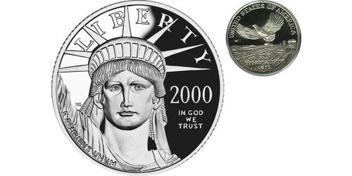 25 Доллар США (1776 - ) Платина 