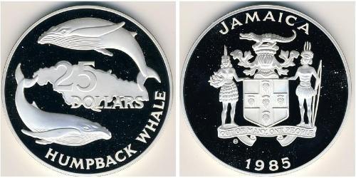 25 Доллар Ямайка (1962 - ) Серебро 