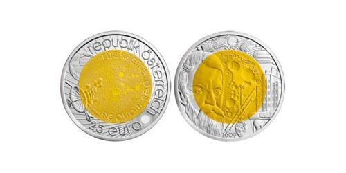 25 Евро Австрийская Республика(1955 - )  Галилео Галилей (1564 - 1642)