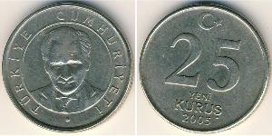 25 Куруш Турция (1923 - ) Никель/Латунь 
