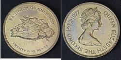 25 Пені Гернсі  Єлизавета II (1926-2022)