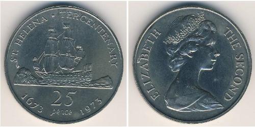 25 Пені  Нікель/Мідь Єлизавета II (1926-2022)