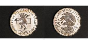 25 Песо Соединённые Штаты Мексики (1867 - ) Серебро 