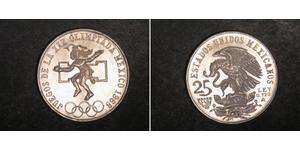 25 Песо Соединённые Штаты Мексики (1867 - ) Серебро 