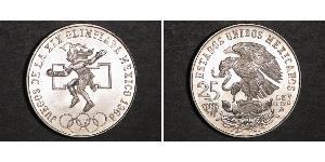 25 Песо Мексиканські Сполучені Штати (1867 - ) Срібло 