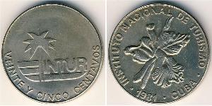 25 Сентаво Cuba (1898 - ) Нікель/Мідь 