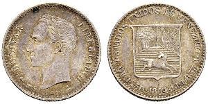 25 Сентімо Венесуела Нікель Simon Bolivar (1783 - 1830)