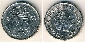 25 Цент Королевство Нидерланды (1815 - )  
