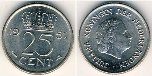 25 Цент Королівство Нідерланди (1815 - )  