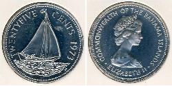 25 Цент Bahamas (1973 - ) Никель/Медь 