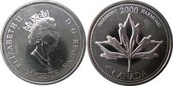 25 Цент Канада Нікель Єлизавета II (1926-2022)