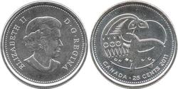25 Цент Канада Нікель Єлизавета II (1926-2022)