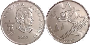 25 Цент Канада Нікель Єлизавета II (1926-2022)