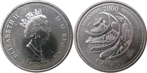 25 Цент Канада Нікель Єлизавета II (1926-2022)