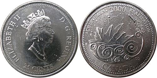 25 Цент Канада Нікель Єлизавета II (1926-2022)