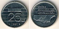 25 Цент Королівство Нідерланди (1815 - ) Нікель 