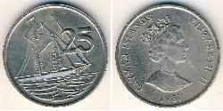 25 Цент Кайманові Острови (1670 - ) Нікель/Мідь 