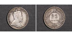 25 Цент Британский Гондурас (1862-1981) Серебро Георг V (1865-1936)