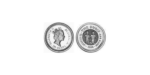 25 Цент Австралія (1939 - ) Срібло Єлизавета II (1926-2022)