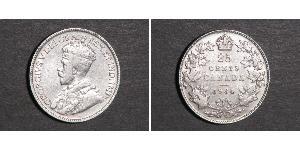 25 Цент Канада Срібло Георг V (1865-1936)