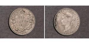 25 Цент Канада Срібло Вікторія (1819 - 1901)