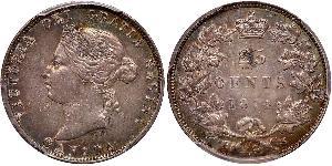 25 Цент Канада Срібло Вікторія (1819 - 1901)