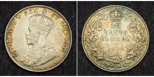 25 Цент Канада Срібло Георг V (1865-1936)