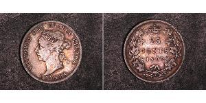 25 Цент Канада Срібло Вікторія (1819 - 1901)
