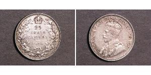 25 Цент Канада Срібло Георг V (1865-1936)
