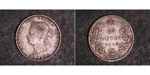 25 Цент Канада Срібло Вікторія (1819 - 1901)