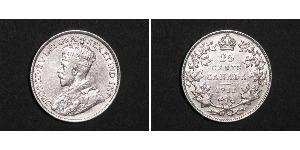 25 Цент Канада Срібло Георг V (1865-1936)