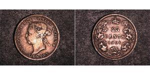 25 Цент Канада Срібло Вікторія (1819 - 1901)