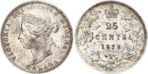 25 Цент Канада Срібло Вікторія (1819 - 1901)