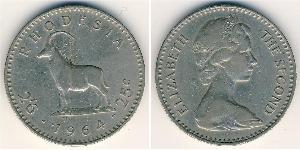 25 Цент / 1/2 Крона(англійська) Родезія (1965 - 1979) Нікель/Мідь 
