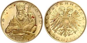 25 Шиллинг Federal State of Austria (1934-1938) Золото 