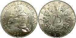 25 Шиллинг Австрийская Республика(1955 - ) Серебро 