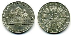 25 Шиллинг Австрийская Республика(1955 - ) Серебро 