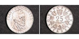 25 Шиллинг Австрийская Республика(1955 - ) Серебро 
