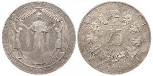 25 Шиллинг Австрийская Республика(1955 - ) Серебро 