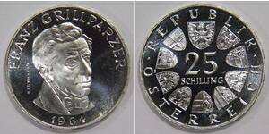 25 Шиллинг Австрийская Республика(1955 - ) Серебро 