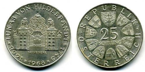 25 Шиллинг Австрийская Республика(1955 - ) Серебро 