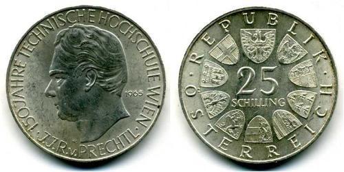 25 Шиллинг Австрийская Республика(1955 - ) Серебро 